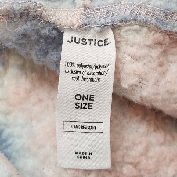 Justice Oversized Fleece Hooded  Wearable Blanket Loungewear Nightgown - Picture 9 of 12